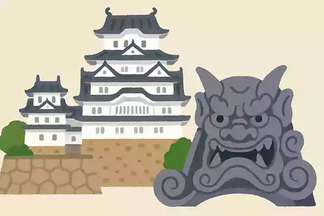 にノ門の鬼瓦にはなにが彫られている?