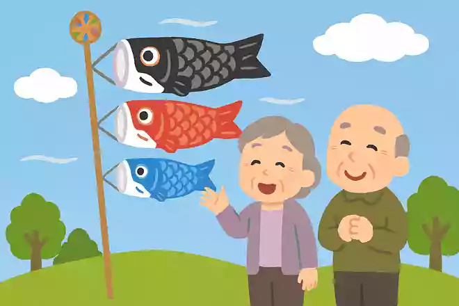 おもしろく ふくらむ風や 鯉幟