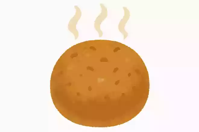アツアツの丸い食べ物です