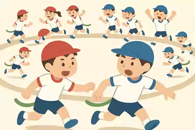 サーキット遊び×しっぽ取り