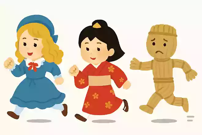 フランス人形、日本人形、わら人形の中で、一番かけっこが遅いのはどれでしょうか?