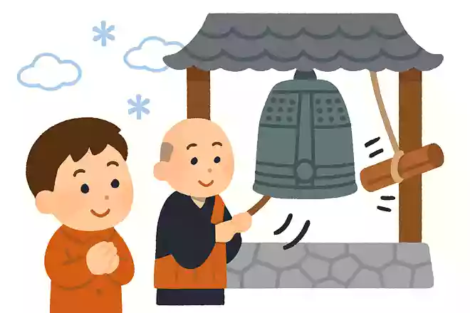 日本の大晦日に鳴らされる「除夜の鐘」は、何回鳴らされるでしょうか?