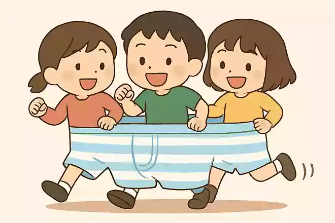 3人デカパンリレー