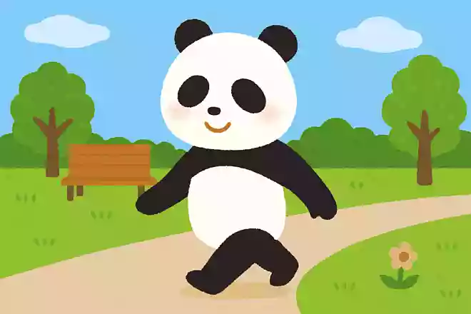 公園でブラブラしている人気者は誰でしょう?