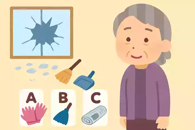 ガラスが割れてから安全に掃除するためには次のうちどれを利用すれば良いでしょうか。