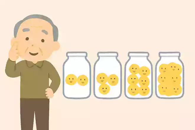 1分間で倍になる性質の細胞があります。ある容器の中では、一時間まで増殖するとスペースがなくなり増殖を停止します。同じ容器の中に最初から二個の細胞を入れ、空間がいっぱいになり増殖を停止するのは何分でしょうか?