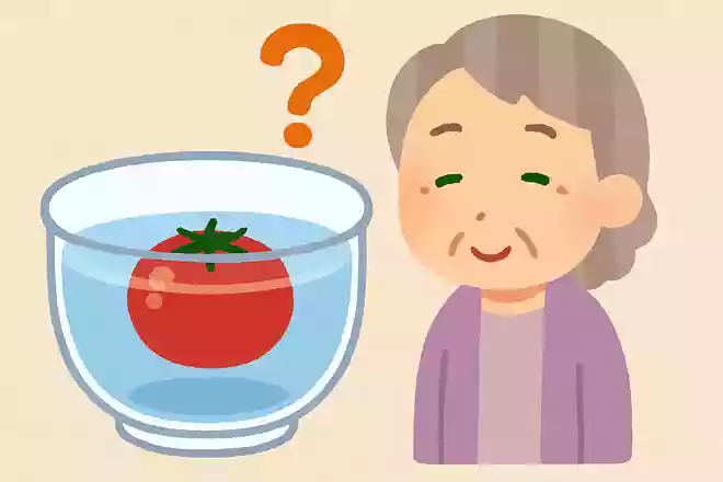 おいしいトマトは水に入れるとどうなる?