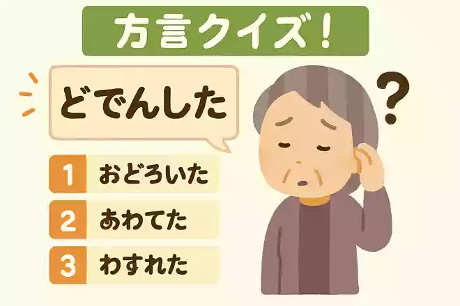 秋田県では「どでんした」という方言がありますが、どのような意味でしょうか?