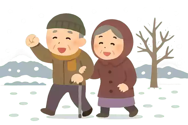 いざ行かん 雪見にころぶ 所まで