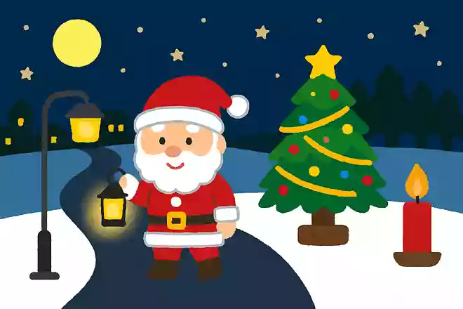 クリスマスの夜の暗い道を照らしてくれるのは次のうちどれでしょう?