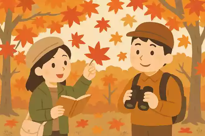 紅葉狩りの「狩り」には、草花を山野で探し求めるという意味がある
