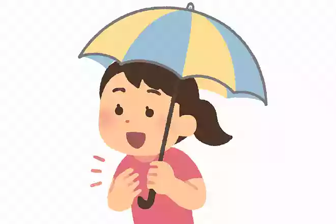 雨傘・日傘を持っている人