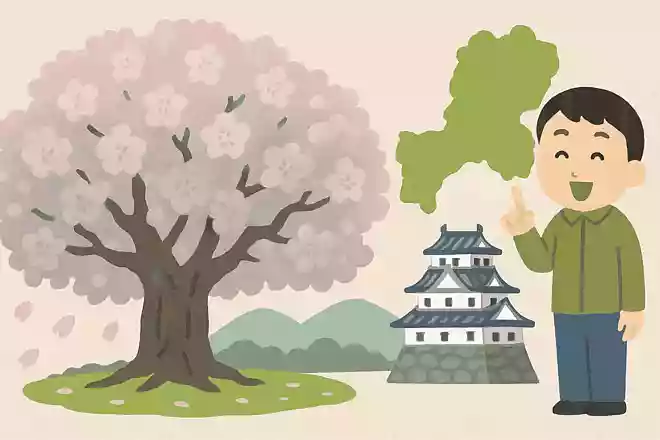 有名な淡墨桜は散るころに薄い墨色になることから名付けられた