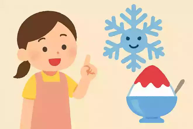 かき氷は何を細かくして作られるでしょうか?