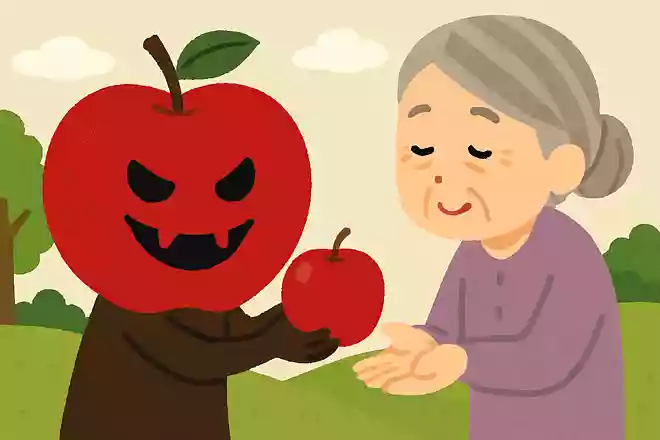 童話の「白雪姫」が食べさせられた、「毒りんご」の値段はいくらだったでしょうか?