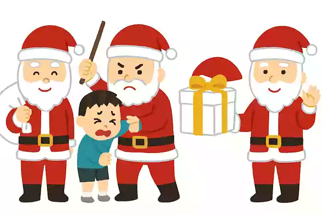 悪い子をこらしめるサンタさんは、次のうちどれでしょうか?