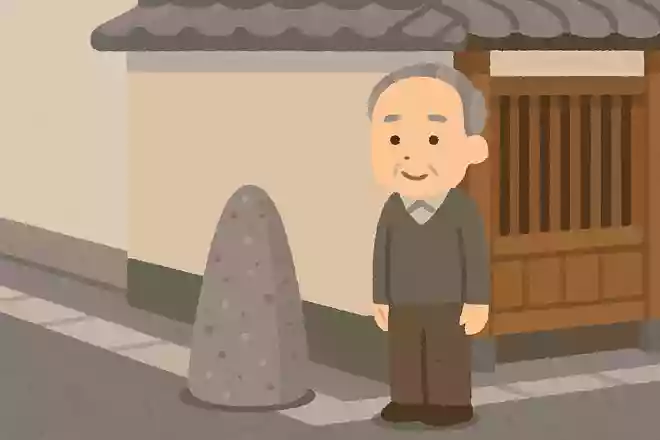 京都の敷地の角や端に置かれている車避けのための石を何と呼ぶでしょうか。