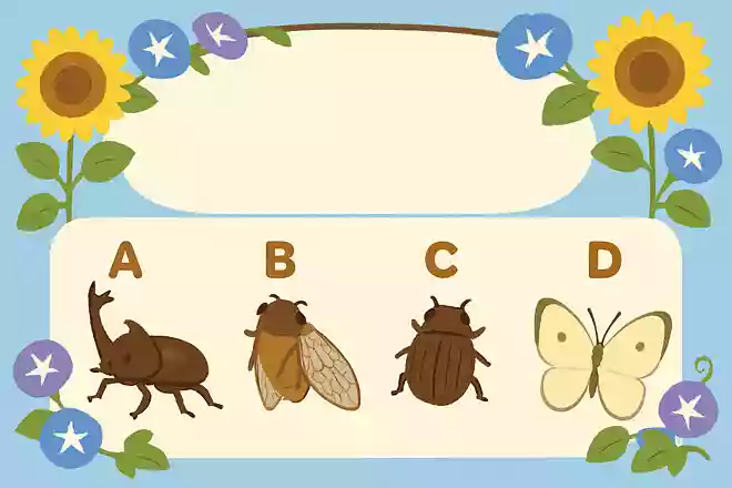 ツノが立派な夏の昆虫は次のうちどれでしょうか？