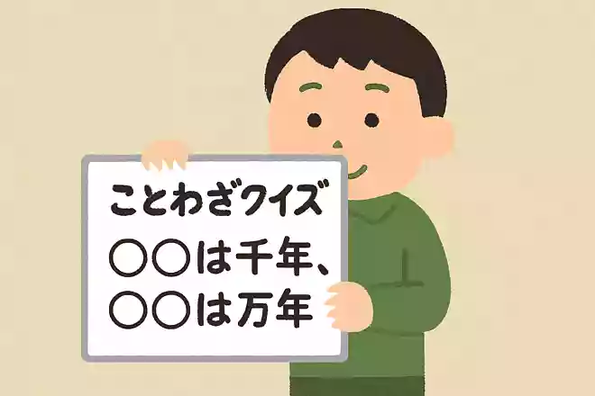 〇〇は千年、〇〇は万年