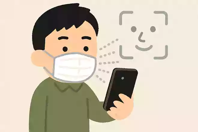 マスクをつけている状態でも顔認証してくれる