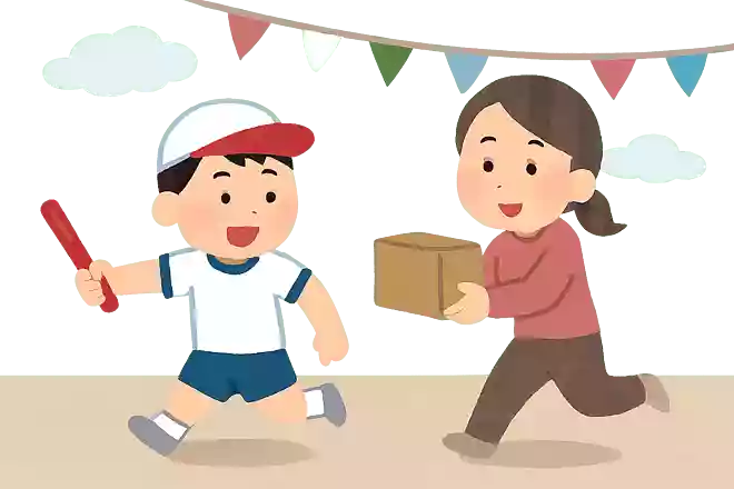 かりっこぐらし（借り物・人競争）