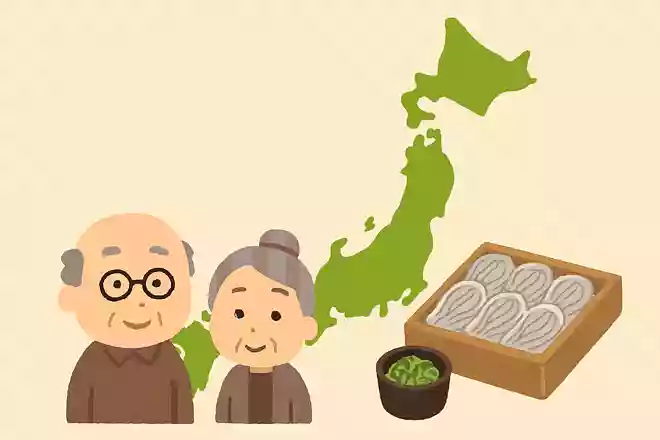 神社の数が日本一多く、海藻を使っているソバへぎそば有名な都道府県はどこでしょうか?