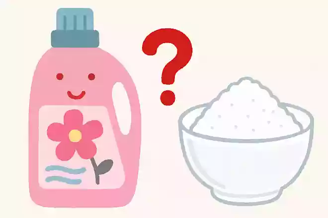 洗濯で使用される柔軟剤。家庭にある別のもので代用ができますが、何でしょうか?