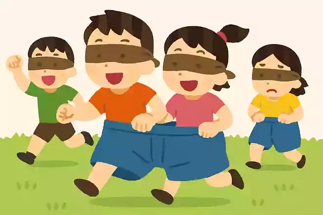 目隠しデカパンリレー