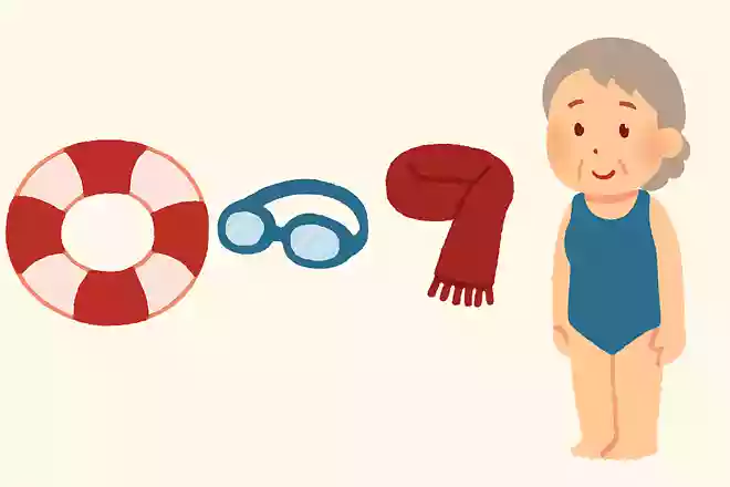 浮き輪、ゴーグル、マフラー、水着の中で仲間はずれはどれ?