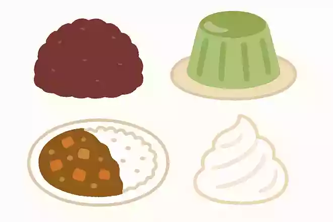 あんこ、ゼリー、カレー、クリームの中で仲間はずれはどれ?