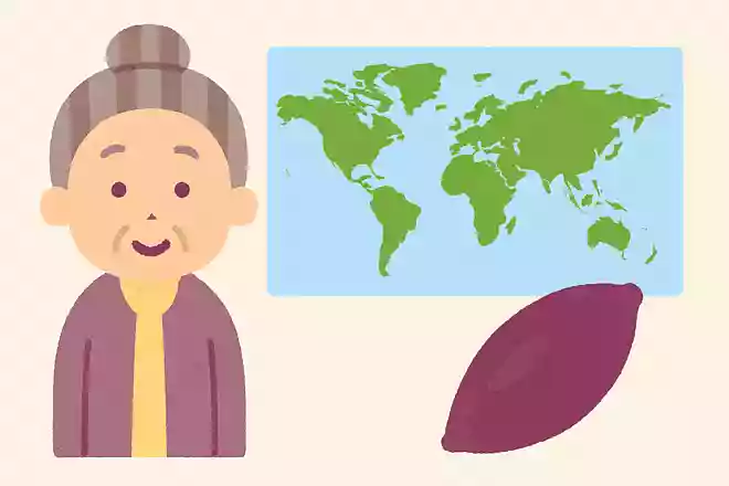 さつまいもが生まれた国はどこでしょう?