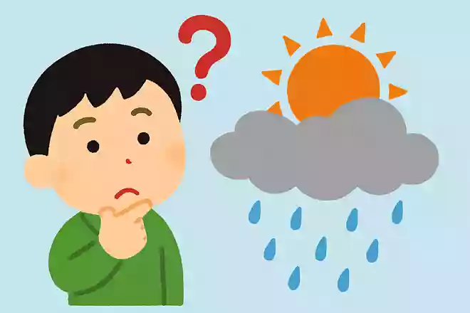 答えは簡単です。今日のお天気は何でしょう?