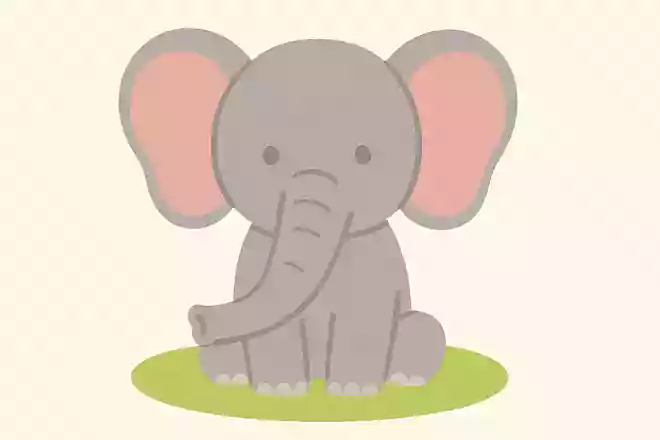 ながいはなとおおきなみみがあるどうぶつは?