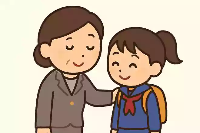 きっと、△△は〇〇先生のおかげで優しい子に育ってくれると思います。