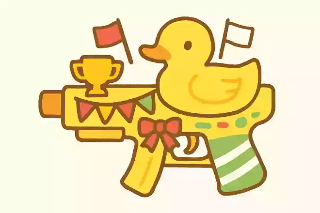 アヒルのデコ銃