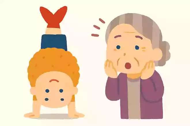 孫が逆立ちしたら、ある食べ物に変身。その食べ物はなんでしょう?