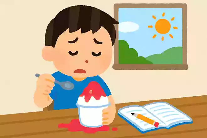 かき氷 いつのまにかに とけていた