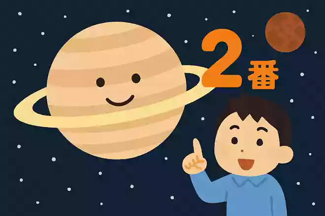 土星の大きさは太陽系で何番目?