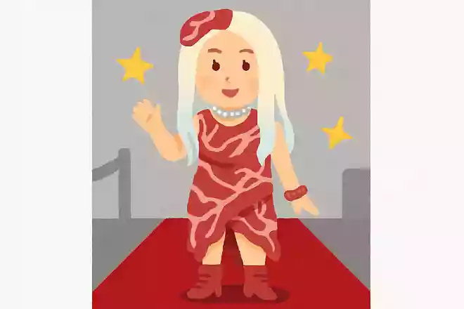 2010年のMTV Video Music Awardsにてガガさんが着用して話題を集めたドレスの素材は何?