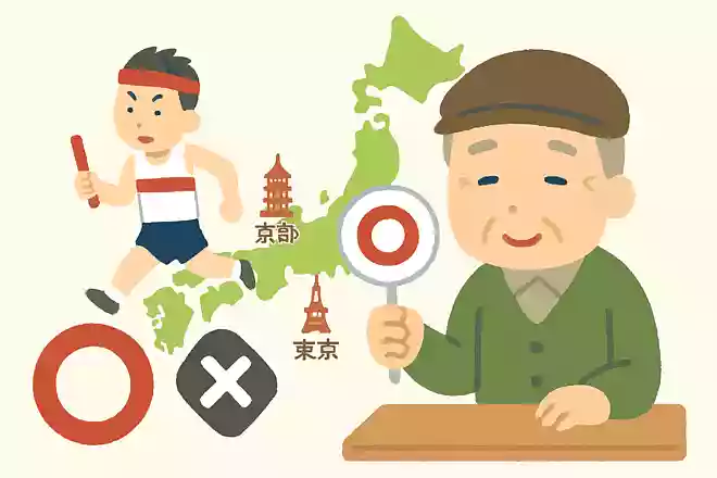 初の駅伝競走は京都と東京の間で行われた。○か×か。