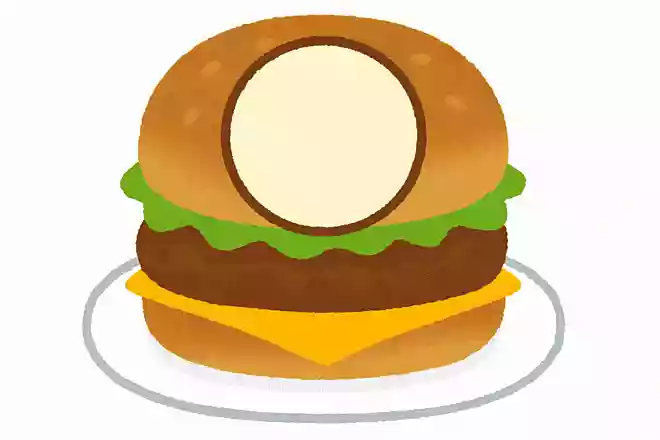 「ハ〇〇ーグ」大人も子供も大好きなひき肉を使った料理。