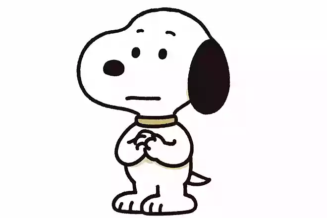 僕はラッキーじゃないよ。僕はただ感謝して祝福を受けているだけだよ。スヌーピー