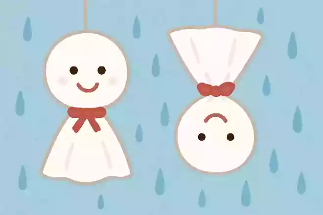 てるてる坊主はさかさまにすると雨乞いの意味になるNEW!