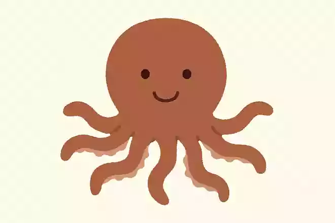 あしがはっぽんあって、ぐにゃぐにゃとしている、たべるとおいしいいきものはなに?