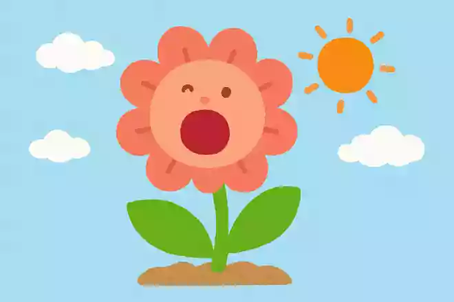 朝になるとさけぶ花ってなーに？