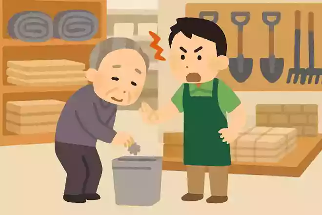 ホームセンターで、落ちているゴミをゴミ箱に捨てると店員さんに怒られました。その理由は?