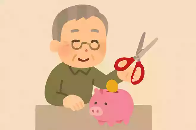 はさみとかけて、節約家とときます、その心はどちらもチョキン(貯金)します。