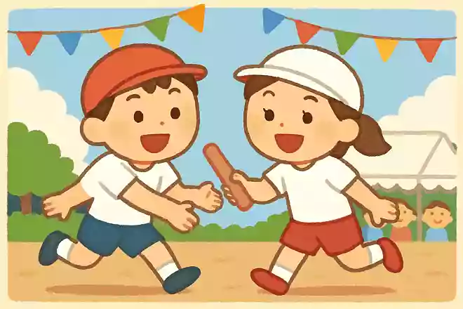 ともだちとえがおでやりきる うんどうかい