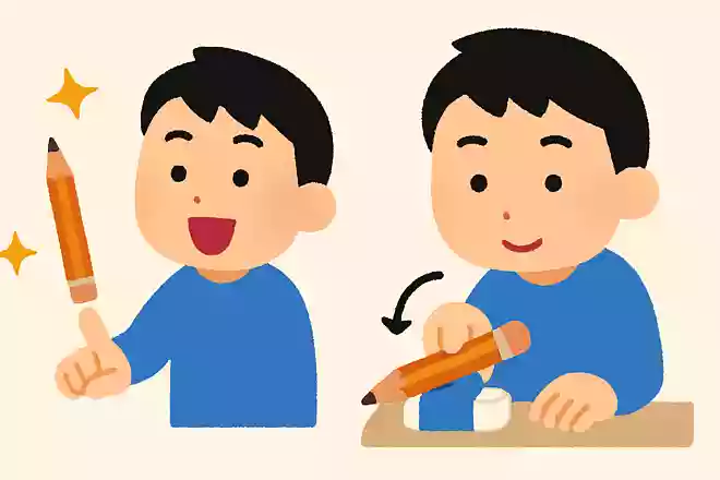鉛筆と消しゴムで出来る簡単手品