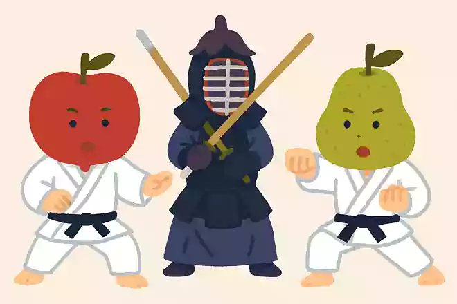 柔道、剣道、空手が得意な果物はなんでしょう?